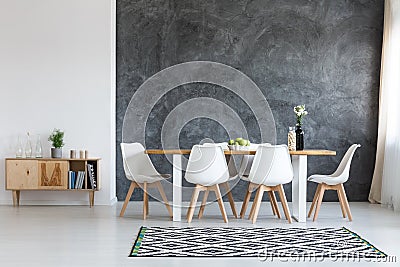 Simple dining room Stock Photo