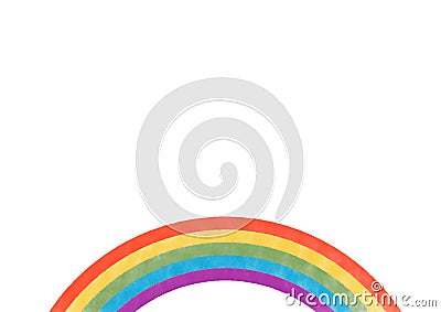 Rainbow in white background Stock Photo