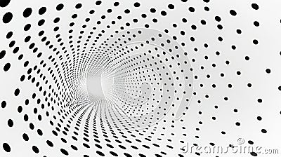 A simple and elegant design featuring a white quotation mark centered within a field of black dots. Generative AI Stock Photo