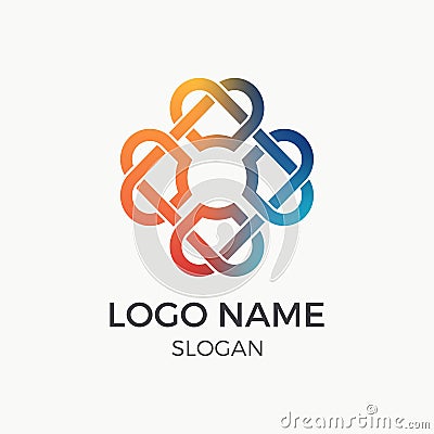 Simple and elegant logo design template Vector Illustration