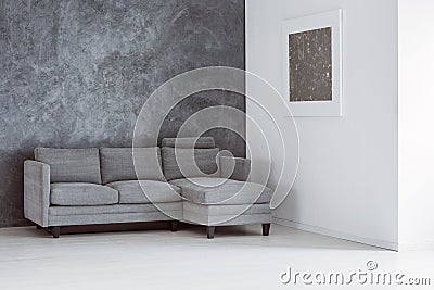 Simple empty living room Stock Photo