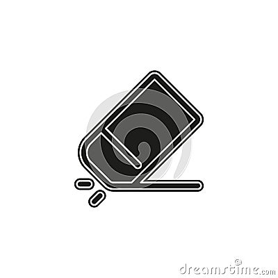 Simple Eraser Vector Icon Stock Photo