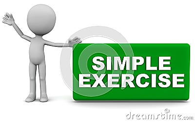 Simple exercise Stock Photo