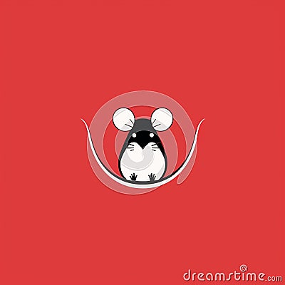 Simple Fancy Rat Logo Illustration Stock Photo