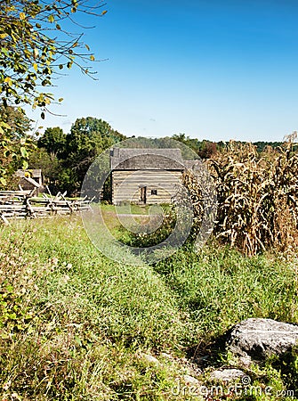 Simple farm Stock Photo