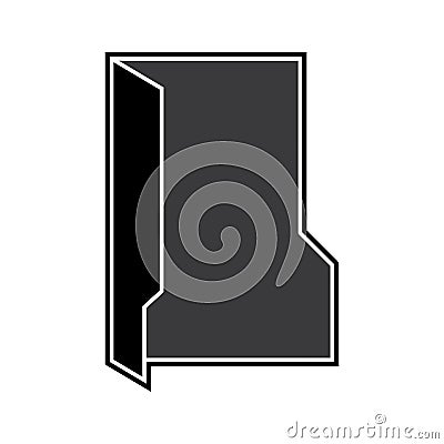 Simple file folder, document information data storage Vector Illustration