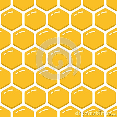 Simple honeycomb Seamless Pattern background | Bufa Series Vector Illustration