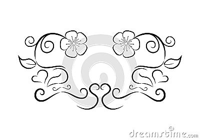 Simple Floral Flower by Pitripiter Vector Illustration