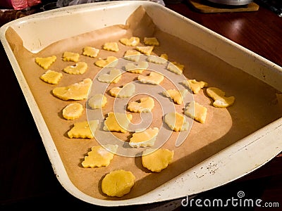 Homemade Santas Holiday Sugar Cookies Stock Photo