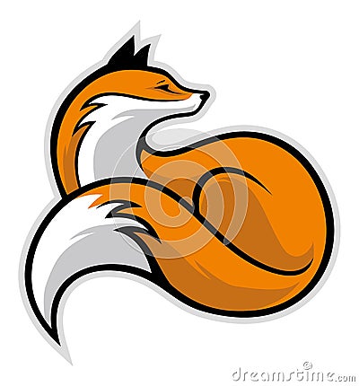 Simple fox Vector Illustration