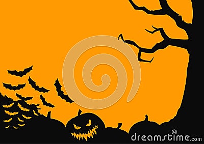 Simple frame for halloween graphics Vector Illustration