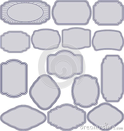 Simple frames Vector Illustration