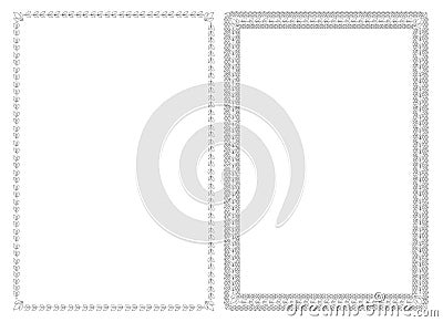 Simple Frames Design Vector Illustration