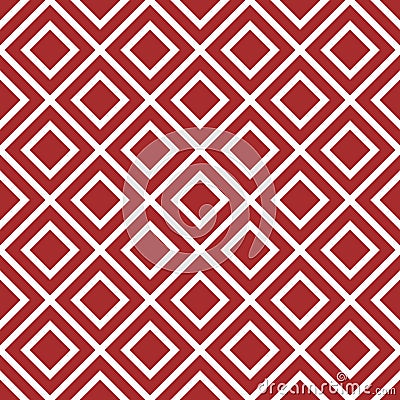 simple geometric interlocking diamond repeat vector pattern Cartoon Illustration