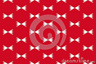 Simple geometric pattern in the colors of the national flag of Bahrain Stock Photo