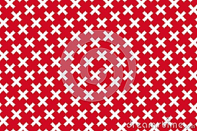 Simple geometric pattern in the colors of the national flag of Bahrain Stock Photo