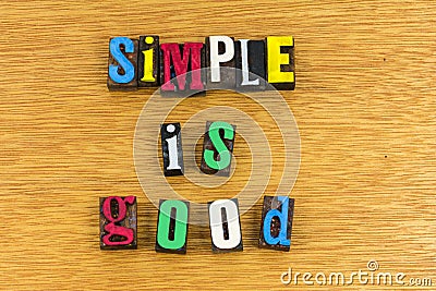 Simple good success best design satisfaction experience Stock Photo