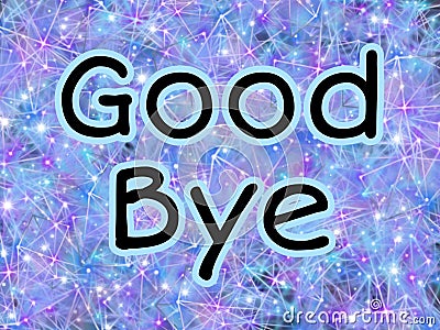 Simple good bye image Stock Photo