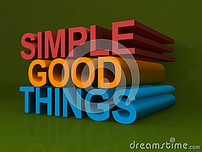 Simple good things Stock Photo