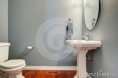 Simple grey bathroom Stock Photo