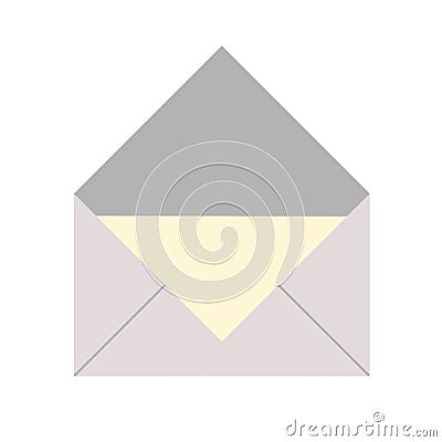 Simple grey envelope icon Stock Photo