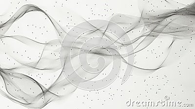 A simple, hand-drawn background with delicate, intertwining lines and dots in a soft gray color, Stock Photo