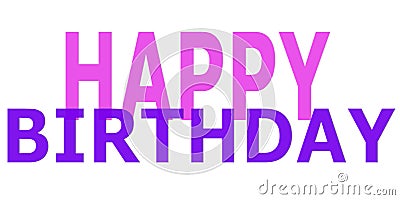 Simple happy birthday wish image Stock Photo