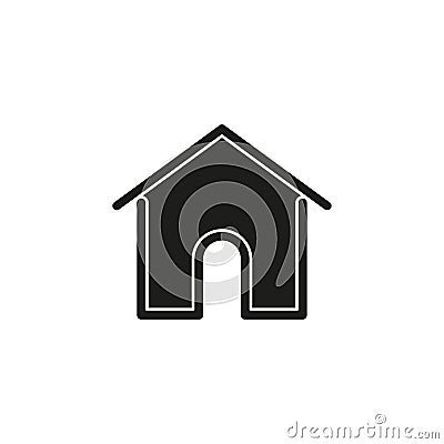 Simple Home Vector Icon Stock Photo