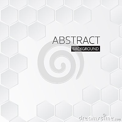 simple honeycomb hexagon abstract background vector pattern Vector Illustration