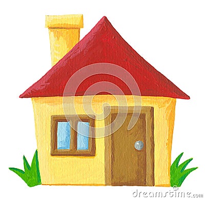 Simple house Cartoon Illustration