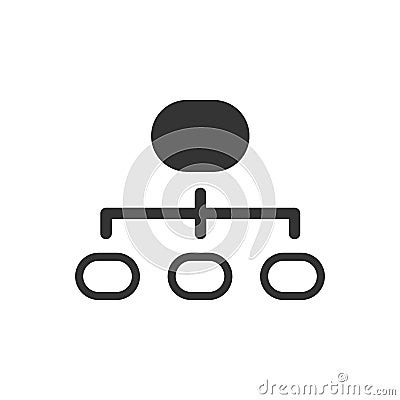 Simple Illustration of A Hierarchy Icon Vector Illustration