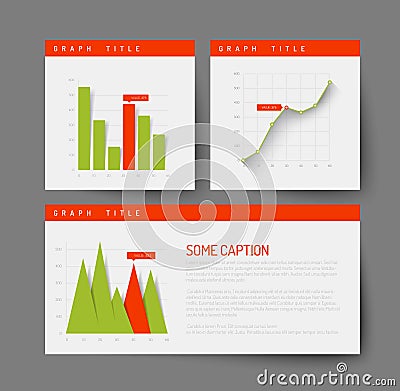 Simple infographic dashboard template Vector Illustration