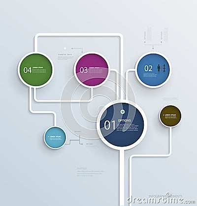 Simple Infographic elements design template Vector Illustration