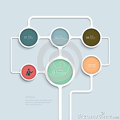 Simple Infographic elements design template Vector Illustration