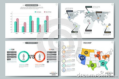 Simple infographic templates Vector Illustration