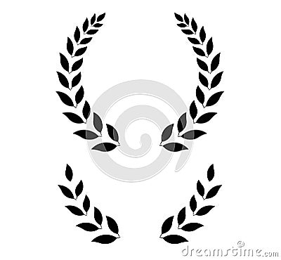 Simple laurel wreath - vector illustration Vector Illustration