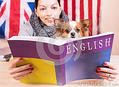 Simple learning language concept. Stock Photo