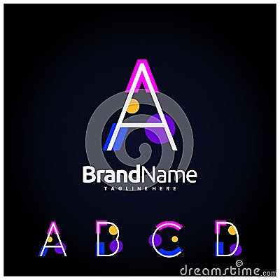 set a good logo letter Vector Illustration