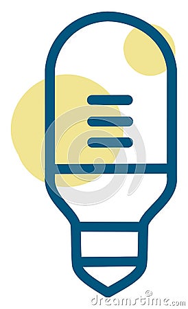 Simple lightbulb, icon Vector Illustration