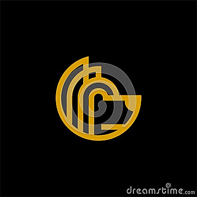 Simple line art anubis logo Stock Photo