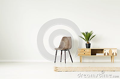 Simple living room interior Stock Photo