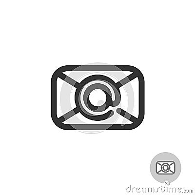 Simple mail icon Vector Illustration