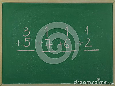 Simple math Stock Photo