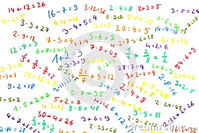 Simple mathematics Stock Photo