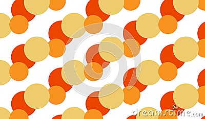 Simple Modern abstract orange atom pattern Vector Illustration