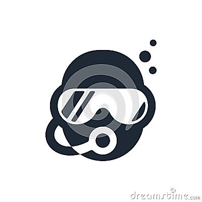 Scuba diving logo Vector Illustration