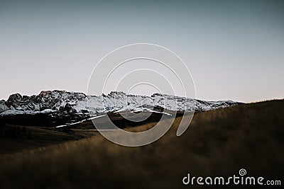 Simple mountain scene Stock Photo