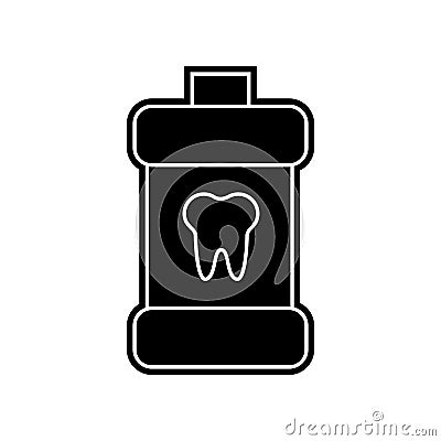 Simple Mouth rinse icon. Element of Dantist for mobile concept and web apps icon. Glyph, flat icon for website design and Stock Photo