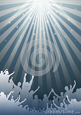 Simple Music Background - Vector Stock Photo