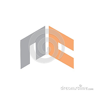 nc, nn, cn initials company vector logo and icon Vector Illustration